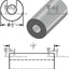 Espaciador acero 3/4x5/16 pulg sin rosca para pernos 5/16