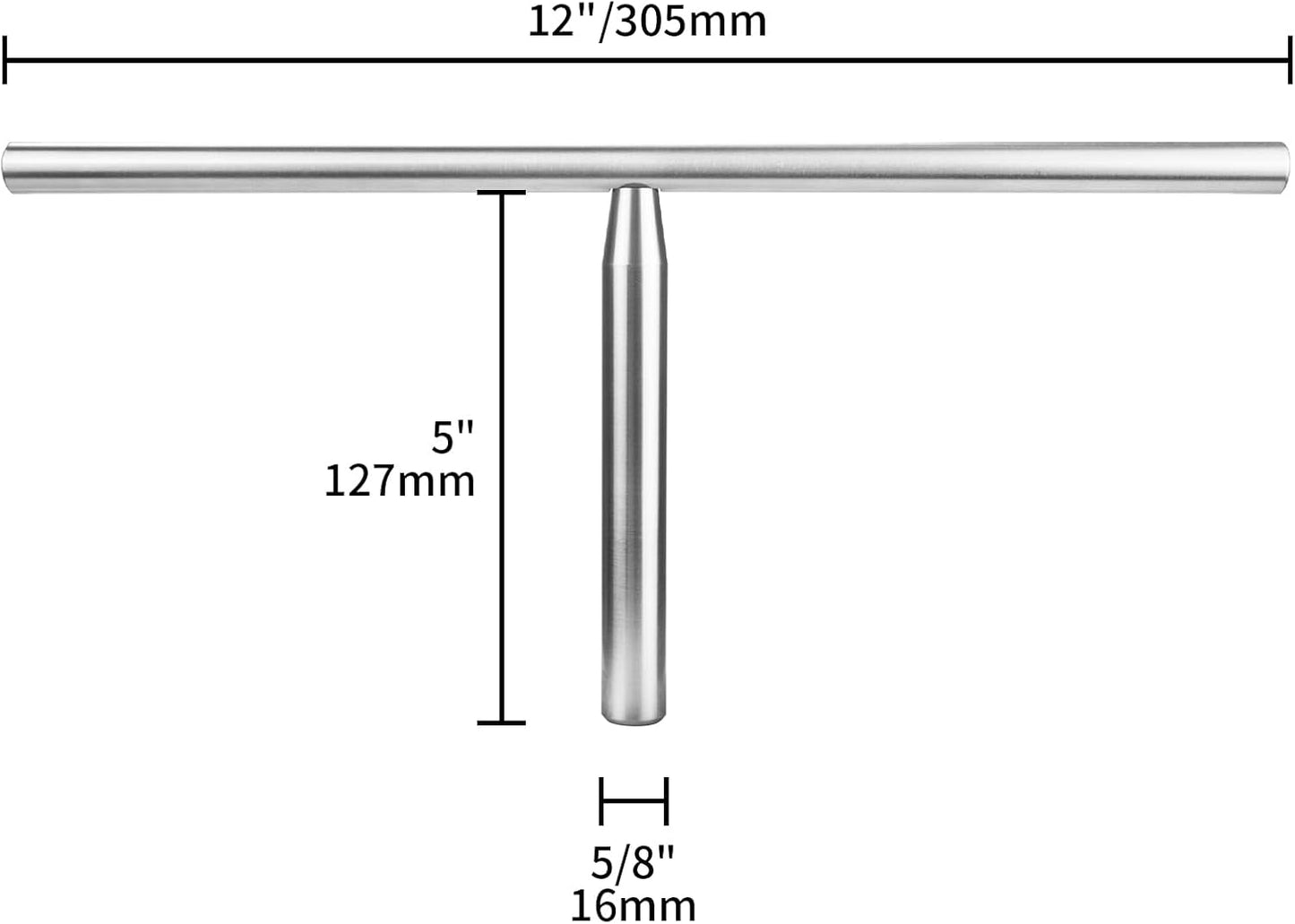 Soporte herramientas torno acero inox 12pulg poste 5/8