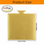 Base pastel grado alimenticio 3.5x3.3pulg color dorado