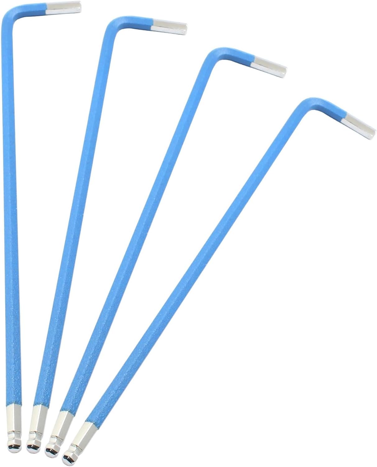 4 Llaves hex L 0.118pulg S2 acero herramienta reparación bicicleta