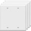 Cubierta placa pared doble blanco brillante 4.50x4.57pol