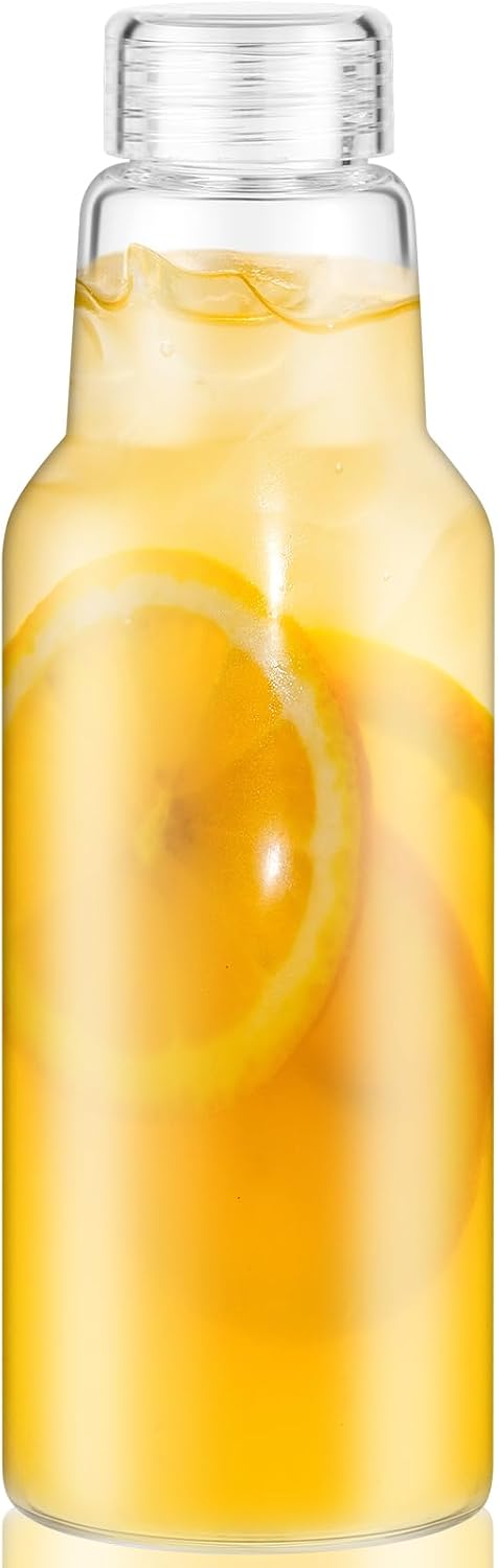 Botellas vidrio borosilicato 34oz sin BPA para jugos y batidos