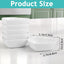 24 Pzas Cuencos Porcelana Blanca Forma Corazón 1.5oz