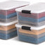 4 Cajas Organizadoras Plástico 64qt Pestillos Grises