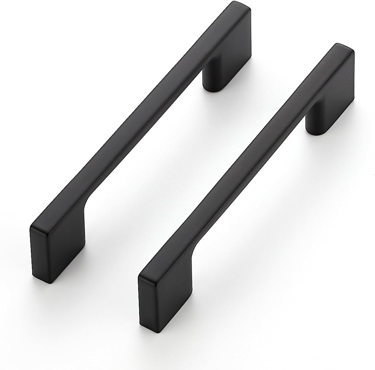 15 Manijas Cocina 3.75pulg Negro Sólidas para Cajones