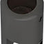 Soporte barra negro mate para vidrio 3/8-1/2