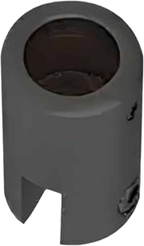 Soporte barra negro mate para vidrio 3/8-1/2
