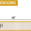Camino mesa acuarela abeja decoración hogar 13x70pulg