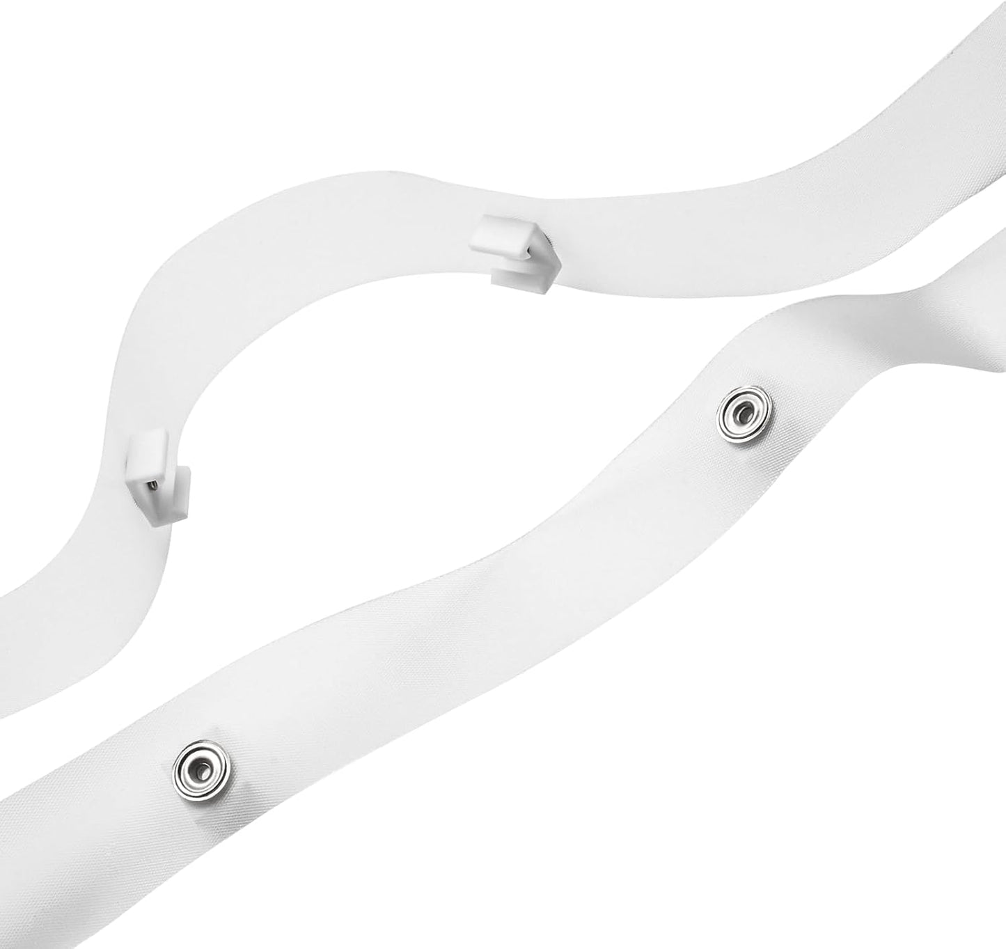 Cinta deslizante cortina RV transparente 1/2" set 2