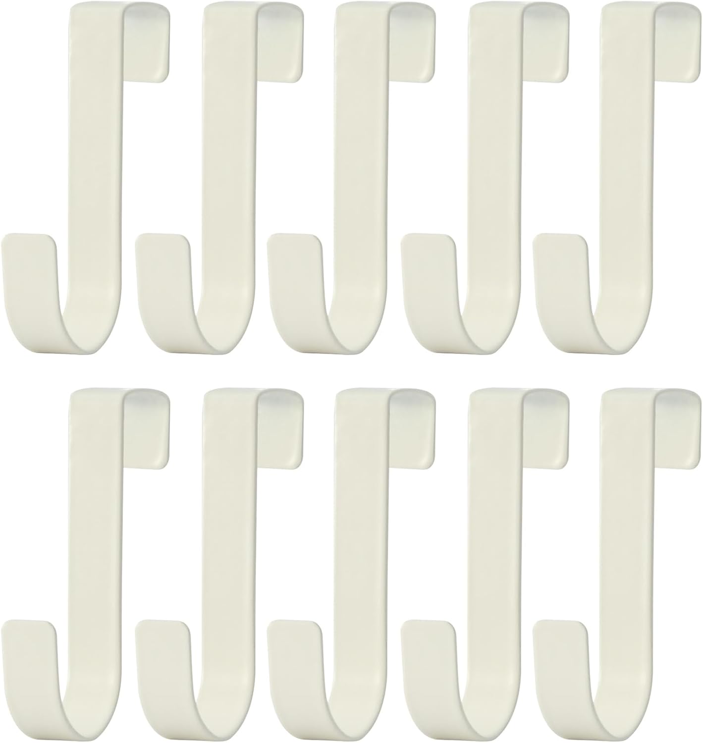 Ganchos puerta gabinete pack 10 blanco