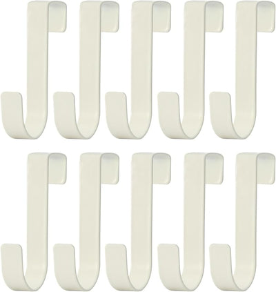 Ganchos puerta gabinete pack 10 blanco