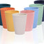 Vasos plástico 12oz coloridos para beber portátiles camping