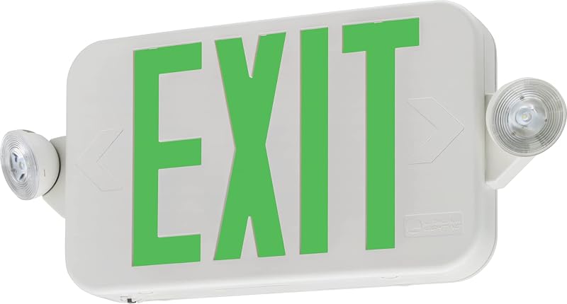 Señal salida LED rojo/verde luces emergencia 2 cabezales