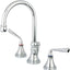 Grifo lavabo salvia plateada con ventana emergente