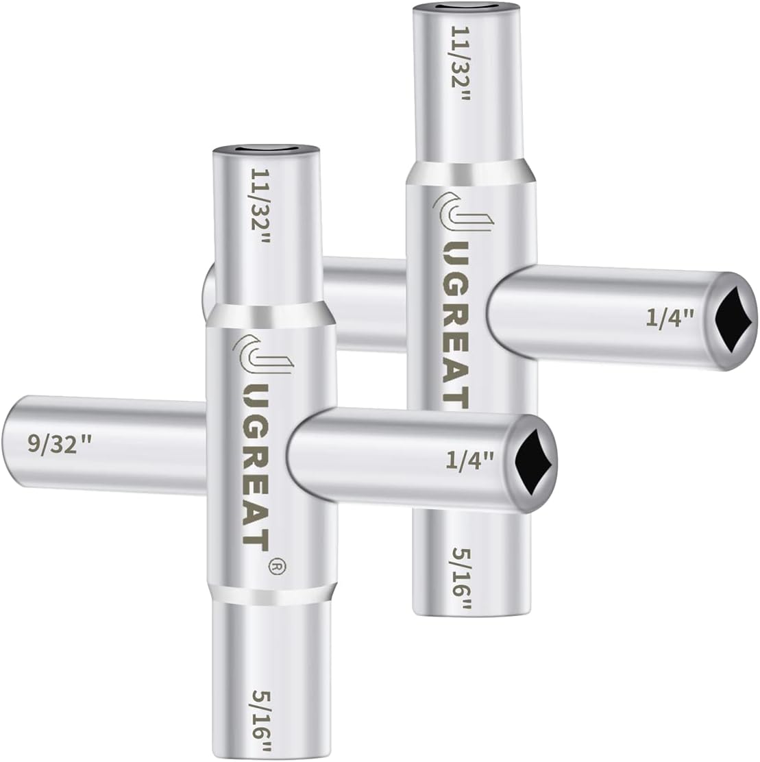 Llave Sillcock 4 vías acero espigas válvulas paquete 2