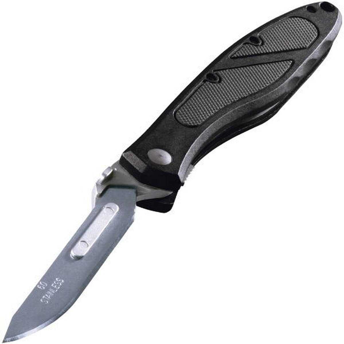 Cuchillo despellejador plegable 2 3/4pulg negro