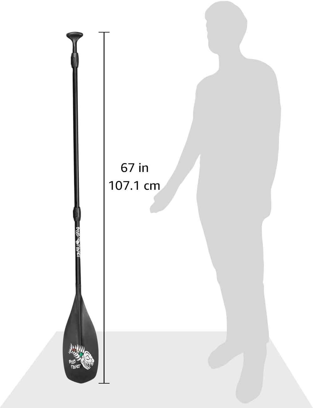Remo SUP eje ovalado ajustable hoja Kai Zen aluminio goma