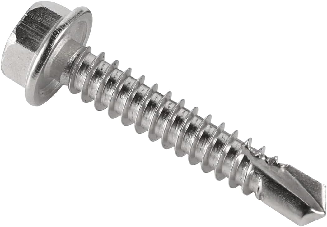 Tornillos autohex 14x2-1/4 acero inox 410 set 30