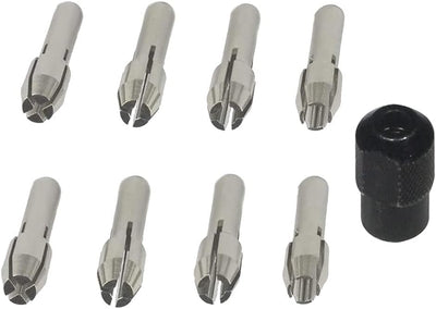 Set 9 Tuercas Rotativas Dremel Cambio Rápido