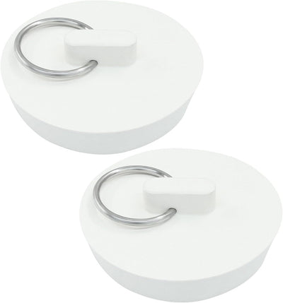 2 Tapones Drenaje Goma Universal 1-3/4pulg Fregadero