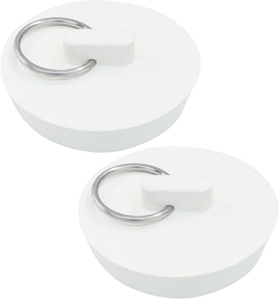 2 Tapones Drenaje Goma Universal 1-3/4pulg Fregadero