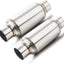 Silenciador universal acero inox 11.5" set 2