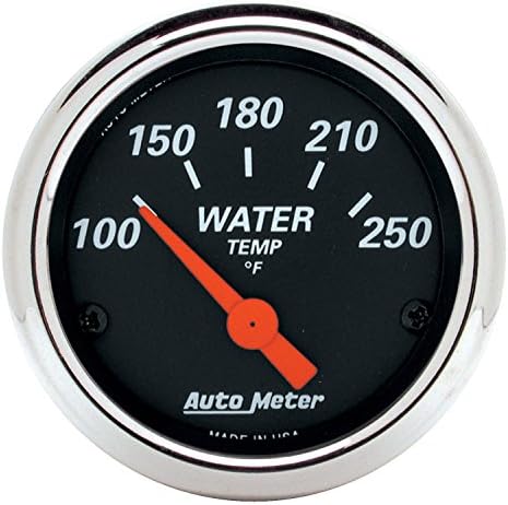 Medidor temperatura agua 2 1/16" color negro