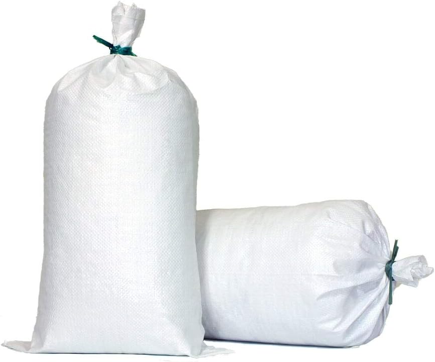 Sacos arena blanca vacías 14x26pulg 100uds