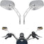 Espejos laterales 360 grados para motocicleta cromados