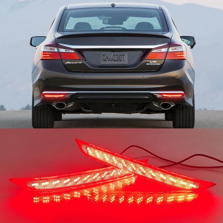 Luz reflectora roja freno parachoques Honda Accord 16-17