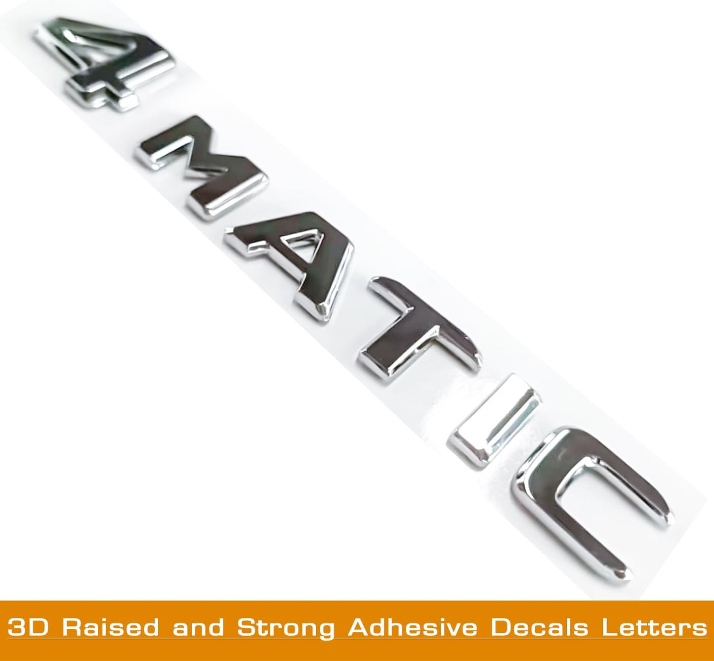 Guardabarros trasero 4MATIC con emblema 3D plateado adhesivo
