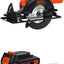Sierra circular inalámbrica 20V 5.5" batería litio