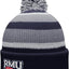Gorro punto invierno con pompón plegable