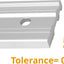 Bordes aluminio 50" para maquinista con tolerancia .003