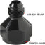Adaptador 10AN a 6AN aluminio negro pack 2