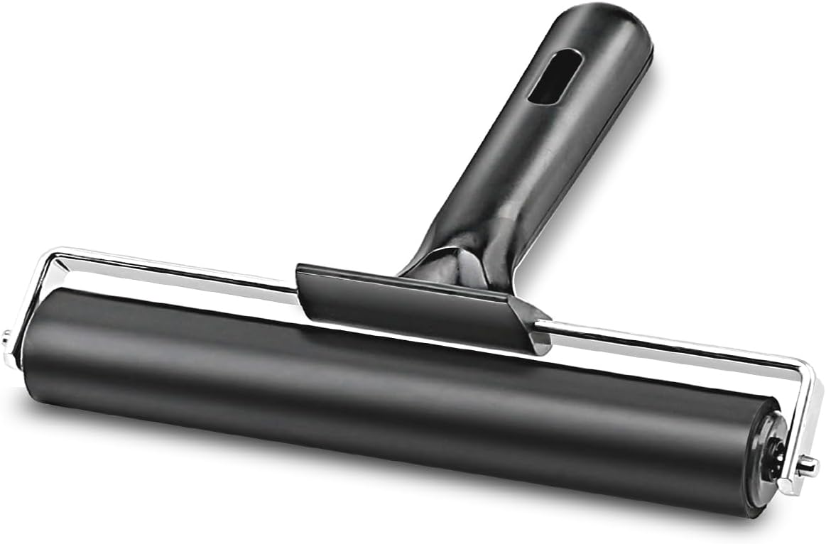 Rodillo goma antiderrap 8" negro impresión