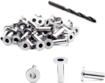 Fundas acero inox para barandilla cable 1/8-3/16 pulg