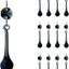 12 Pzas Prismas Cristal Gota Lluvia para Candelabros Decoración