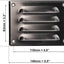 Cubierta ventilación aluminio 4x3 con malla metal