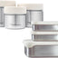 Pack Recipientes Acero Inox Almuerzo 27oz 24oz 16oz 8oz