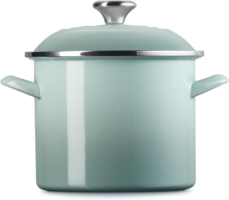 Olla esmaltada acero 6qt con perilla inox