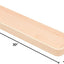Estante flotante madera 30x8" con labio para baño cocina