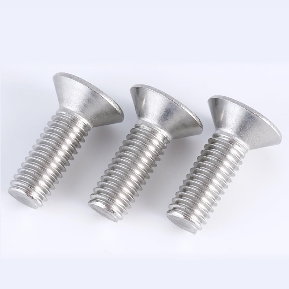 Tornillos M3x12mm acero inox brillante cabeza plana