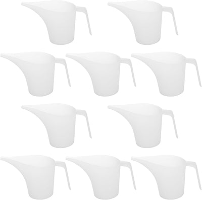 10 Vasos Medidores Plástico 34oz Boquilla Larga