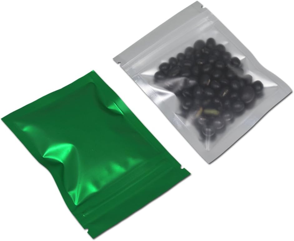 100 Bolsas Aluminio Resellable 4.7x7" para Ventana