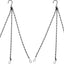 2 Pzas Cadenas Colgantes 15.9pulg para Macetas Metal Negro