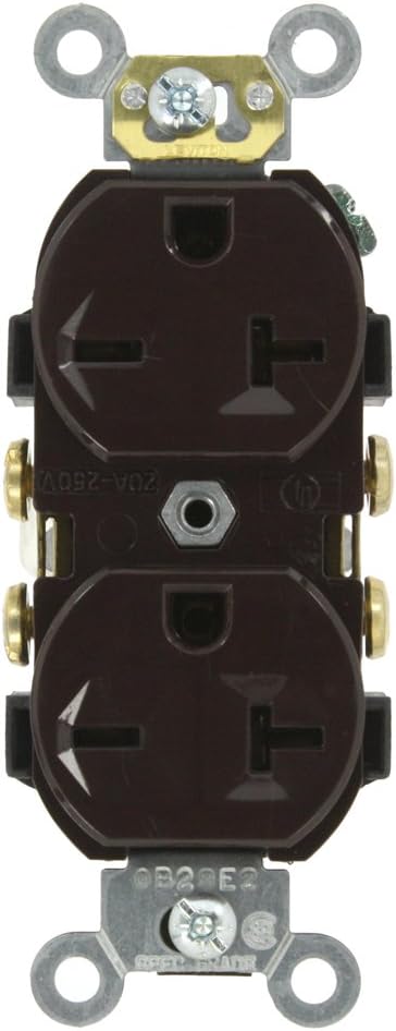 Receptáculo dúplex 20A 250V puesta a tierra automática