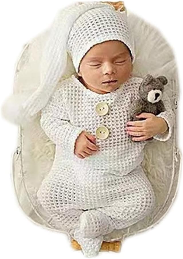 Traje foto recién nacido sombrero body bebé niño niña