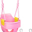 Asiento columpio niños agarre dedos plástico rosa
