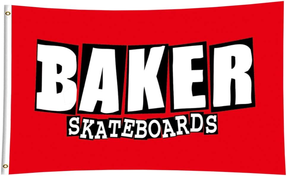 Bandera patinetas fanáticos panaderos 3x5ft color vivo